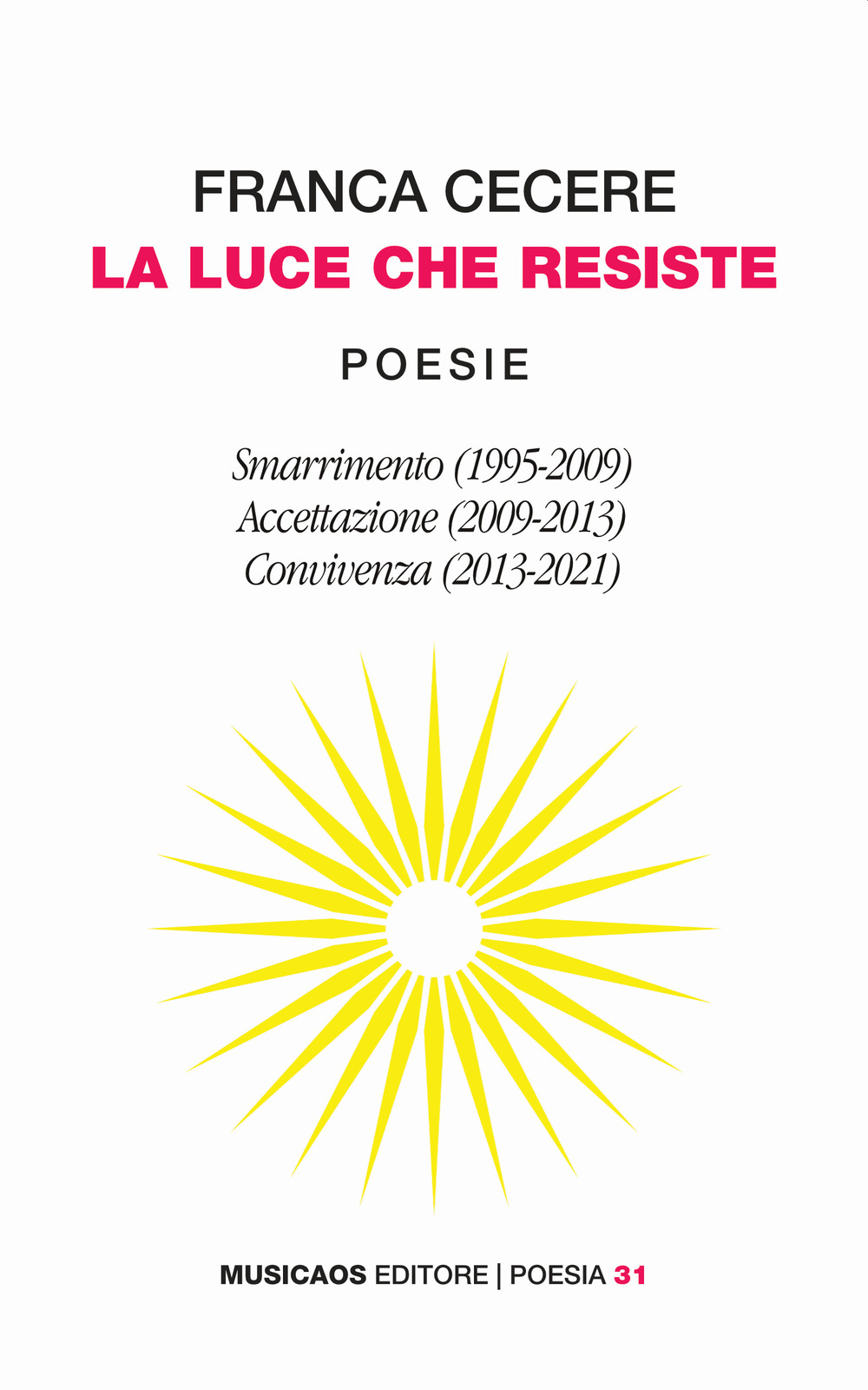La luce che resiste: Smarrimento (1995-2009)-Accettazione (2009-2013)-Convivenza (2013-2021)