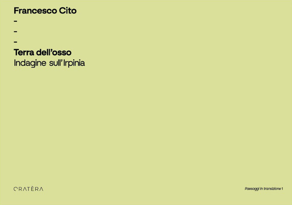 Terra dell'Osso. Indagine sull'Irpinia. Ediz. illustrata