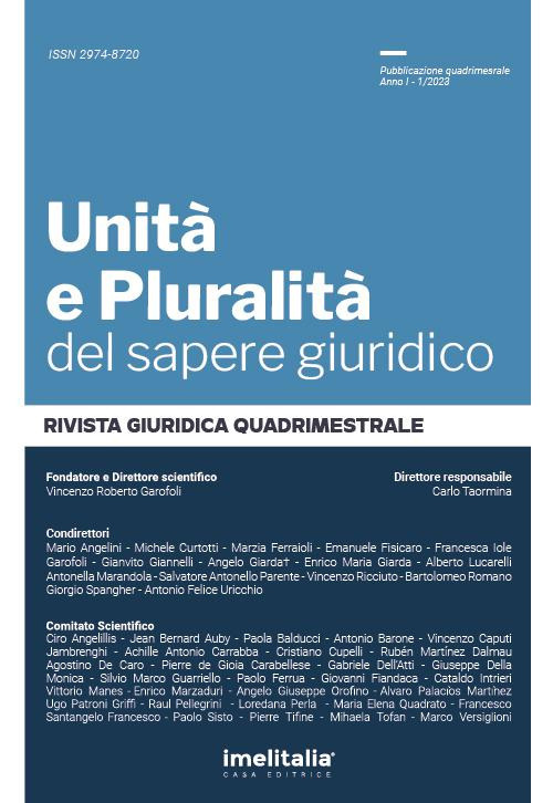 Unità e pluralità del sapere giuridico (2023). Ediz. integrale. Vol. 1