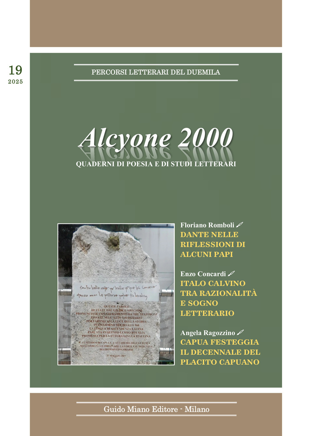 Alcyone 2000. Quaderni di poesia e di studi letterari (2025). Vol. 19