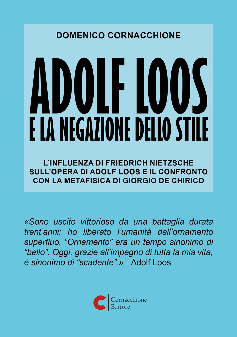Adolf Loos e la negazione dello stile. L'influenza di Friedrich Nietzsche sull'opera di Adolf Loos e il confronto con la Metafisica di Giorgio de Chirico