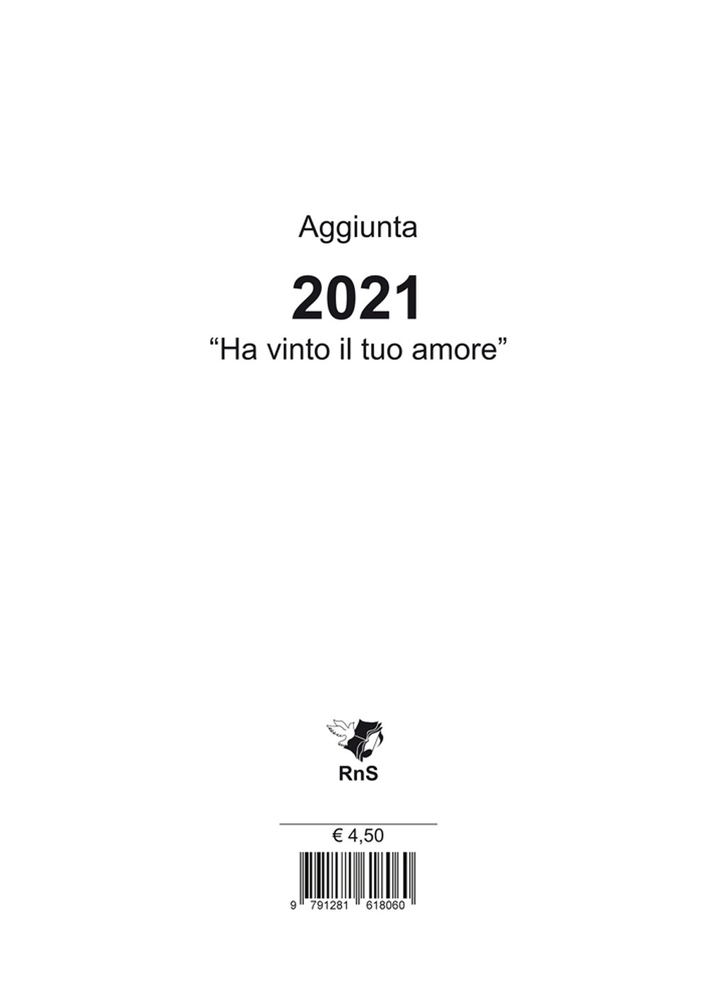 Aggiunta canti «Ha vinto il tuo amore» 2021