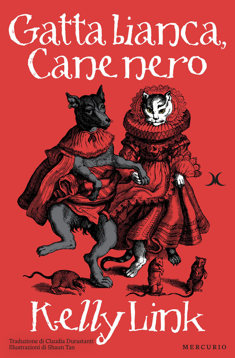 Gatto bianco, cane nero