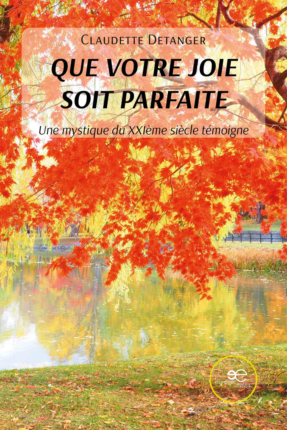 Que votre joie soit parfaite. Une mystique du XXIème siècle témoigne