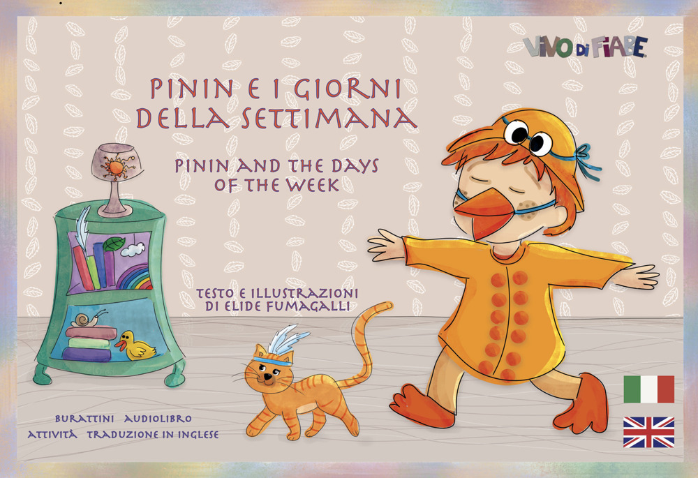 Pinin e i giorni della settimana. Schede per Kamishibai. Ediz. italiana e inglese. Con audiolibro