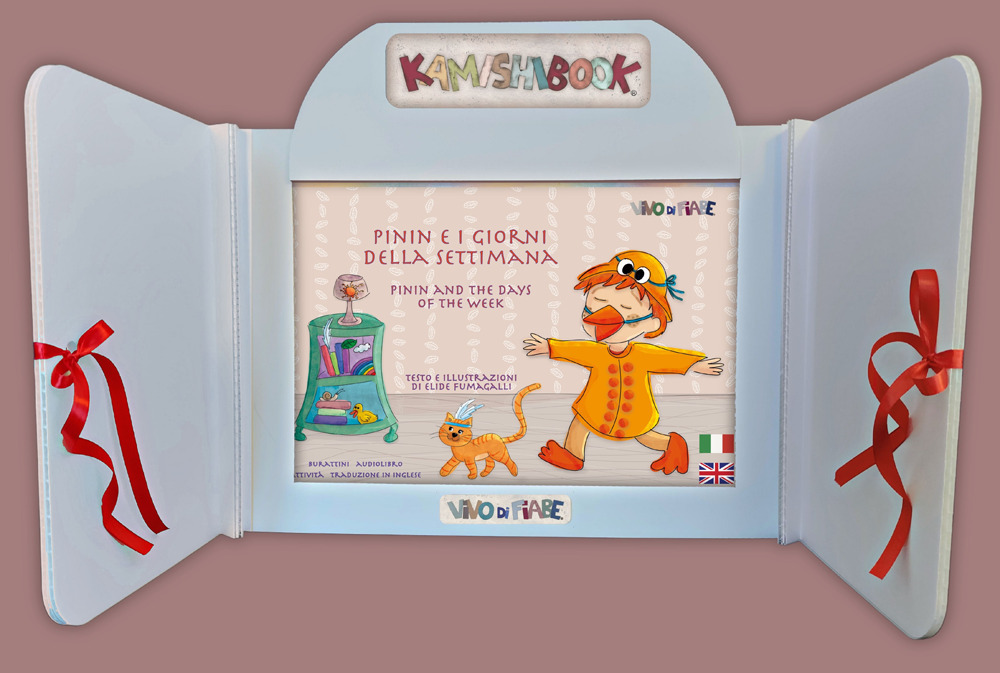 Pinin e i giorni della settimana. Kamishibai con schede. Ediz. italiana e inglese