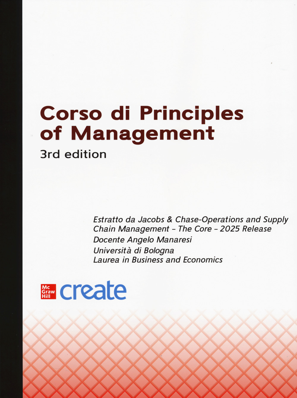 Corso di principles of management